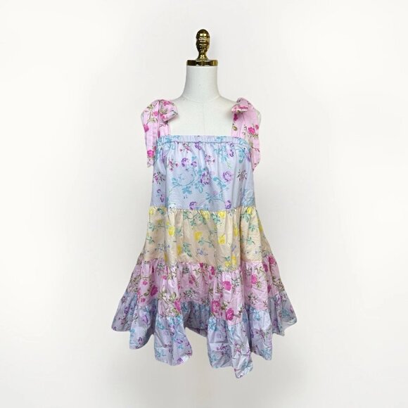 πΈ LOVESHACKFANCY x TARGET Jeanne Floral Mini Dress β M β Worn 1 Time πΈ - Picture 7 of 16